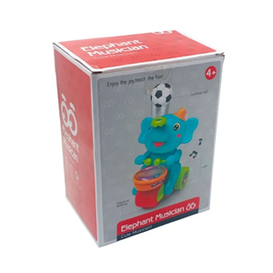 اسباب بازی نوزادی فیل موزیکال و طبل زن Elephant Musican _اسباب بازی نوزادی